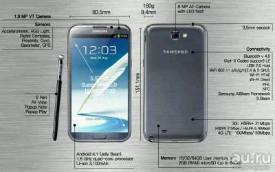 Лот: 8104647. Фото: 1. Samsung galaxy note2. Смартфоны