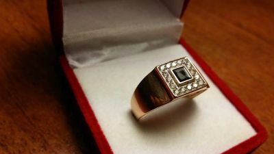 Лот: 8562504. Фото: 1. Кольцо Золотое Мужское 3.26 гр... Кольца, перстни