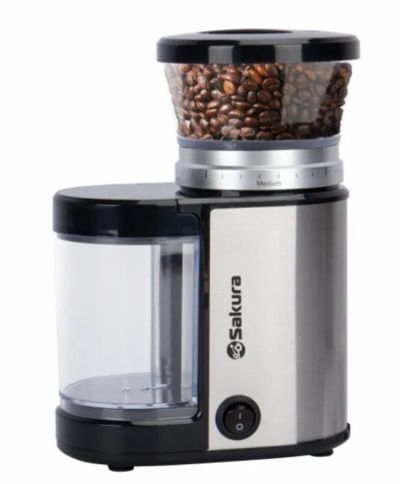 Лот: 25127078. Фото: 1. Кофемолка Sakura Premium SA-6154S... Чайники, кофемашины, кулеры