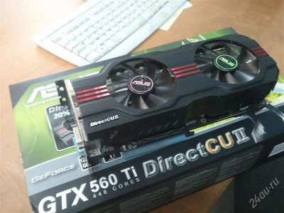 Лот: 2486868. Фото: 1. Asus GTX560Ti 448Cores 1280Mb. Видеокарты