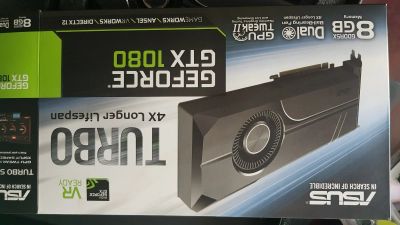 Лот: 17153926. Фото: 1. Видеокарта Asus gtx 1080 Turbo. Видеокарты