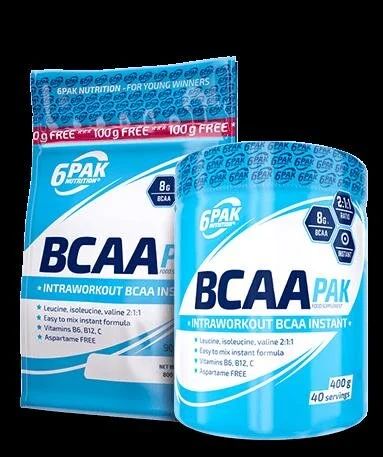 Лот: 10103095. Фото: 1. BCAA 2:1:1 900 гр. 6PAK (спортивное... Спортивное питание, витамины