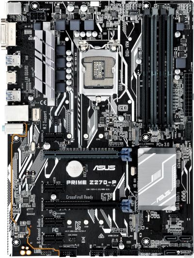 Лот: 13158565. Фото: 1. Материнская плата ASUS PRIME Z270-P. Материнские платы