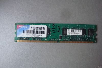 Лот: 13137413. Фото: 1. Patriot ddr2 1Gb. Оперативная память