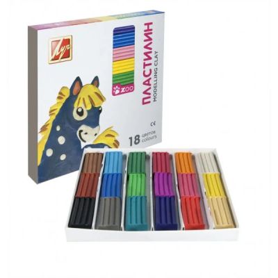 Лот: 4387931. Фото: 1. Пластилин мини 18 цв. "ZOO". Для лепки