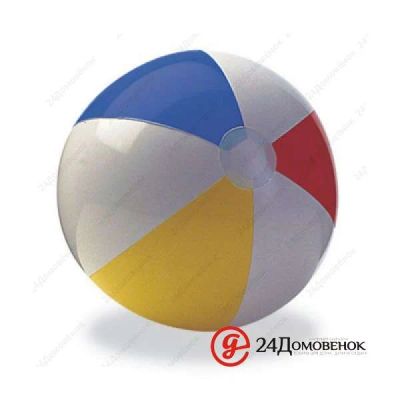 Лот: 9764554. Фото: 1. Мяч Intex пляжный, Разноцветные... Игрушки для купания