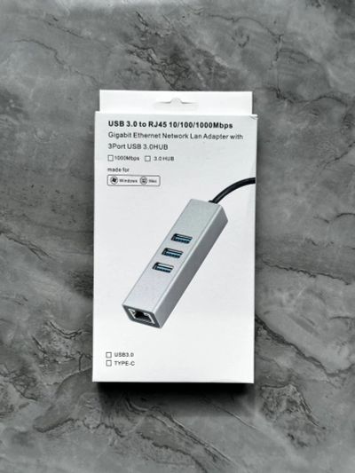 Лот: 24880221. Фото: 1. Сетевая карта Переходник USB 3... Шлейфы, кабели, переходники