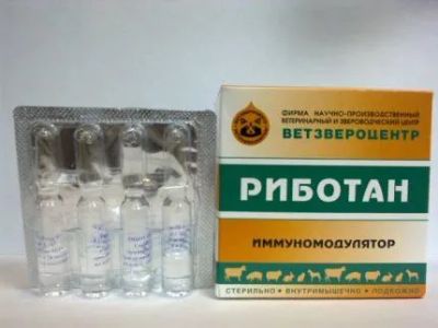 Лот: 21436700. Фото: 1. Риботан ампула 1 мл. Косметика для животных