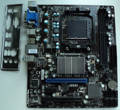 Лот: 15651729. Фото: 1. MSI 760GM-P23(FX) MS-7641 VER... Материнские платы