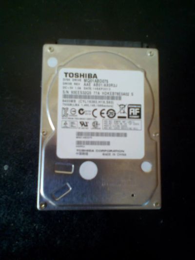 Лот: 6167505. Фото: 1. Жесткий диск для ноутбука 750Gb... Жёсткие диски (HDD)