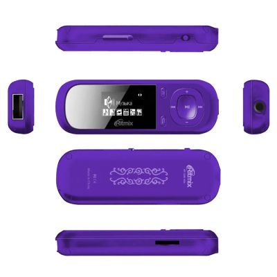 Лот: 10939151. Фото: 1. MP3 Плеер Ritmix RF-3360 4Gb purple... Плееры