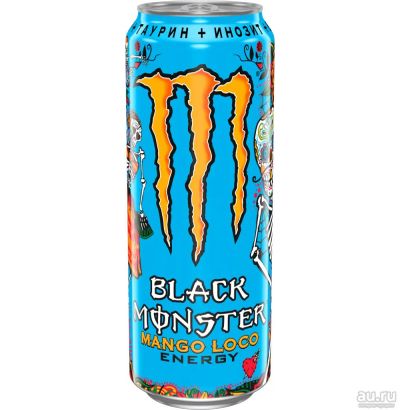 Лот: 16703366. Фото: 1. Энергетический напиток Black Monster... Напитки