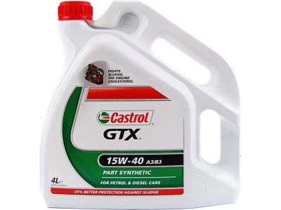 Лот: 14492369. Фото: 1. Castrol GTX, 15W40 А3/В3,4L... Масла, жидкости
