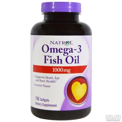 Лот: 9744794. Фото: 1. Omega 3 1000mg 150 softgel Natrol... Спортивное питание, витамины