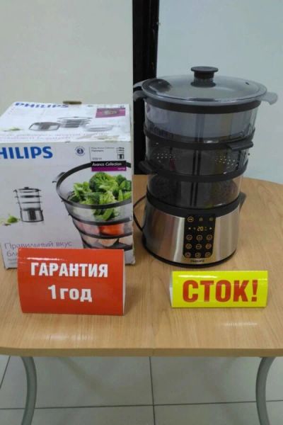 Лот: 15562734. Фото: 1. Пароварка philips hd9190. Кухонная