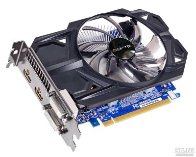 Лот: 13673736. Фото: 1. Видеокарта GigaByte GTX 750Ti... Видеокарты