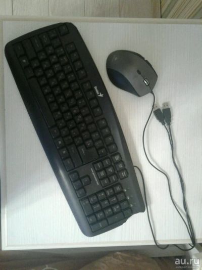 Лот: 13603967. Фото: 1. Клавиатура USB рабочая с отколотым... Клавиатуры и мыши