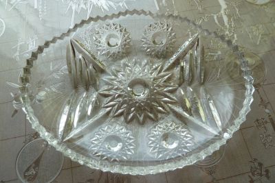 Лот: 19310003. Фото: 1. Хрустальное блюдо. Предметы сервировки
