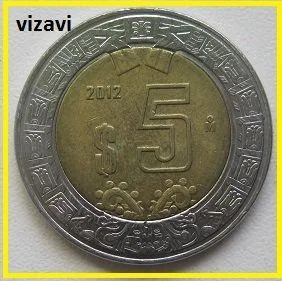 Лот: 16339149. Фото: 1. Мексика 5 песо 2012 (8). Америка