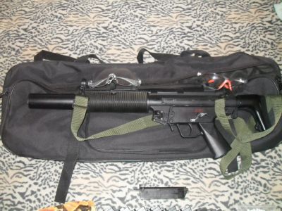 Лот: 5249386. Фото: 1. Cyma mp5 с глушителем и блоубеком... Пейнтбол, страйкбол