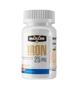 Лот: 17475070. Фото: 1. Iron 25 mg от Maxler 90 капс... Спортивное питание, витамины