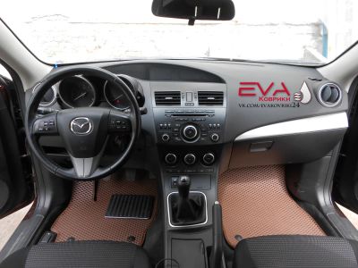 Лот: 9846375. Фото: 1. Автоковрики EVA для Mazda 3 (BL... Чехлы, коврики, оплетки руля