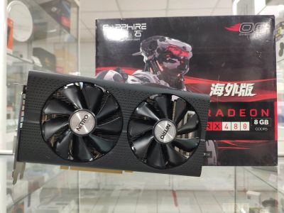 Лот: 20078303. Фото: 1. Видеокарта AMD Radeon RX 480 8GB... Видеокарты
