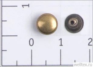Лот: 6003839. Фото: 1. Хольнитены 9х9 мм антик 2000шт. Работа с кожей