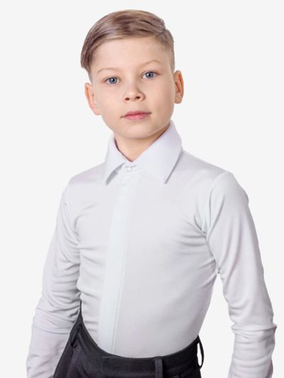 Лот: 22405479. Фото: 1. Рубашка бальная Танцующие, Белый. Другое (спортивная одежда)