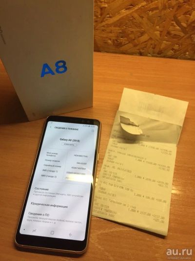 Лот: 13674998. Фото: 1. Смартфон Samsung Galaxy A8 (2018... Смартфоны