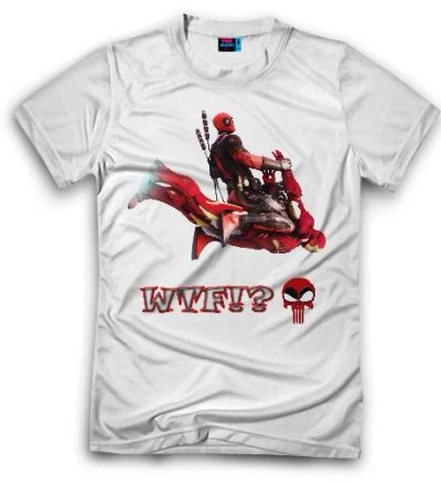 Лот: 6866301. Фото: 1. Футболка Дэдпул (Deadpool) WTF. Футболки, поло