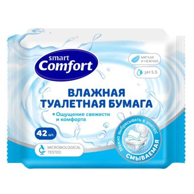 Лот: 24117054. Фото: 1. Туалетная бумага влажная Comfort... Средства личной гигиены 
