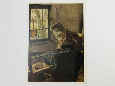Лот: 23296394. Фото: 1. Макс Либерман. Старуха у окна... Открытки, конверты