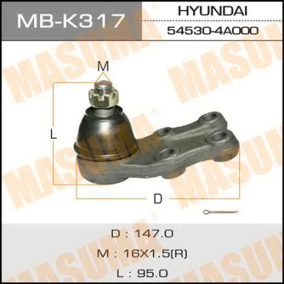 Лот: 18592000. Фото: 1. Шаровая опора masuma front low... Ходовая, подвеска, рулевое управление