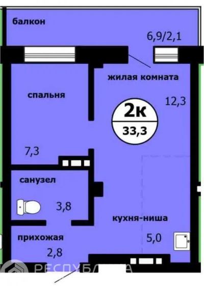 Лот: 21173818. Фото: 1. Продажа Квартира Красноярск, пр-т... Квартиры, студии