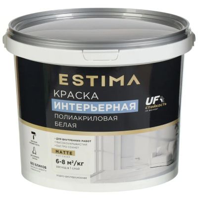 Лот: 25041659. Фото: 1. Краска водно-дисперсионная, Estima... Краски, лаки, растворитель
