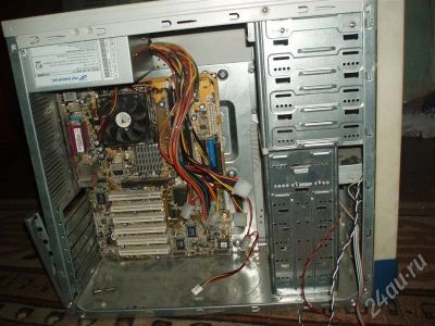 Лот: 280586. Фото: 1. Мать + проц Celeron 2.2 с куллером... Процессоры