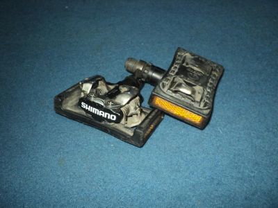 Лот: 3286667. Фото: 1. Педали "контакты" Shimano pd-m520... Запчасти
