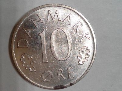 Лот: 14478349. Фото: 1. Монета Дании 10 эре (2). Европа