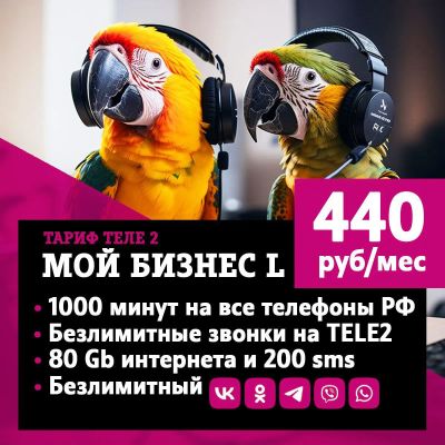 Лот: 20552362. Фото: 1. 1000 минут на номера РФ + Безлимит... SIM-карты, телефонные номера