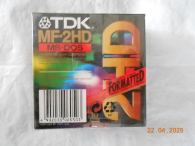 Лот: 25317507. Фото: 1. Дискеты TDK MF-2HD MS-DOS 3,5". Другое (носители информации)