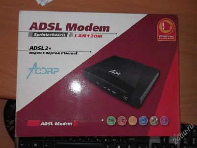 Лот: 1799324. Фото: 1. ADSL Modem / АДСЛ Модем Acorp... Проводные модемы