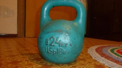 Лот: 9763253. Фото: 1. Гиря чугунная 24 кг. Гири