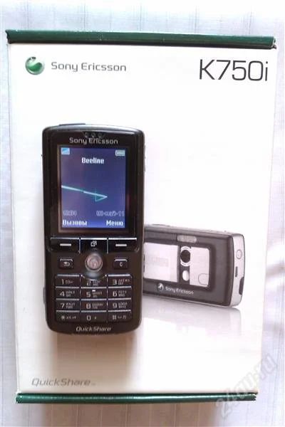 Лот: 899996. Фото: 1. Sony Ericsson K750i Black + карта... Кнопочные мобильные телефоны