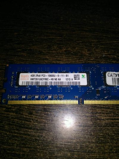 Лот: 2360341. Фото: 1. Hynix DDR3 4GB PC3-10600U-9-11-B1. Оперативная память