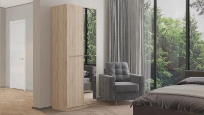 Лот: 23737831. Фото: 1. Шкаф двухдверный Noble 90 см... Шкафы, шкафы-купе