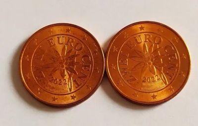 Лот: 21422754. Фото: 1. Австрия 2 евроцента 2022 UNC мешковая. Германия и Австрия
