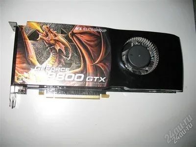 Лот: 711564. Фото: 1. Elitegroup 9800GTX 512mb ( 675... Видеокарты