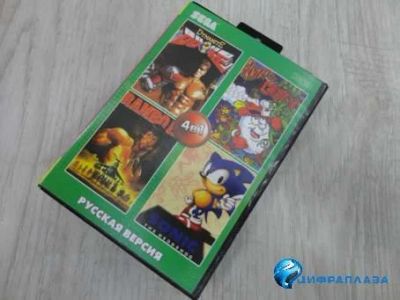 Лот: 13549954. Фото: 1. Картридж SEGA 4в1 AA-4110 (RU... Игровые приставки, консоли