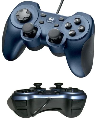 Лот: 7256150. Фото: 1. Продам геймпад Logitech RumblePad... Рули, джойстики